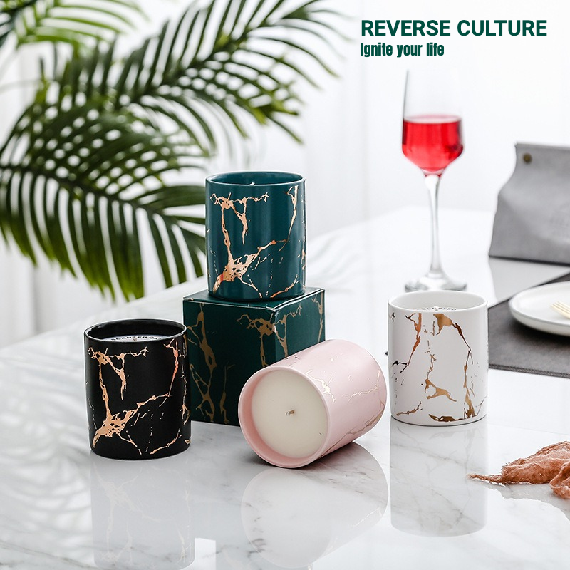 Ceramic Green.Scented Candles.Soy wax