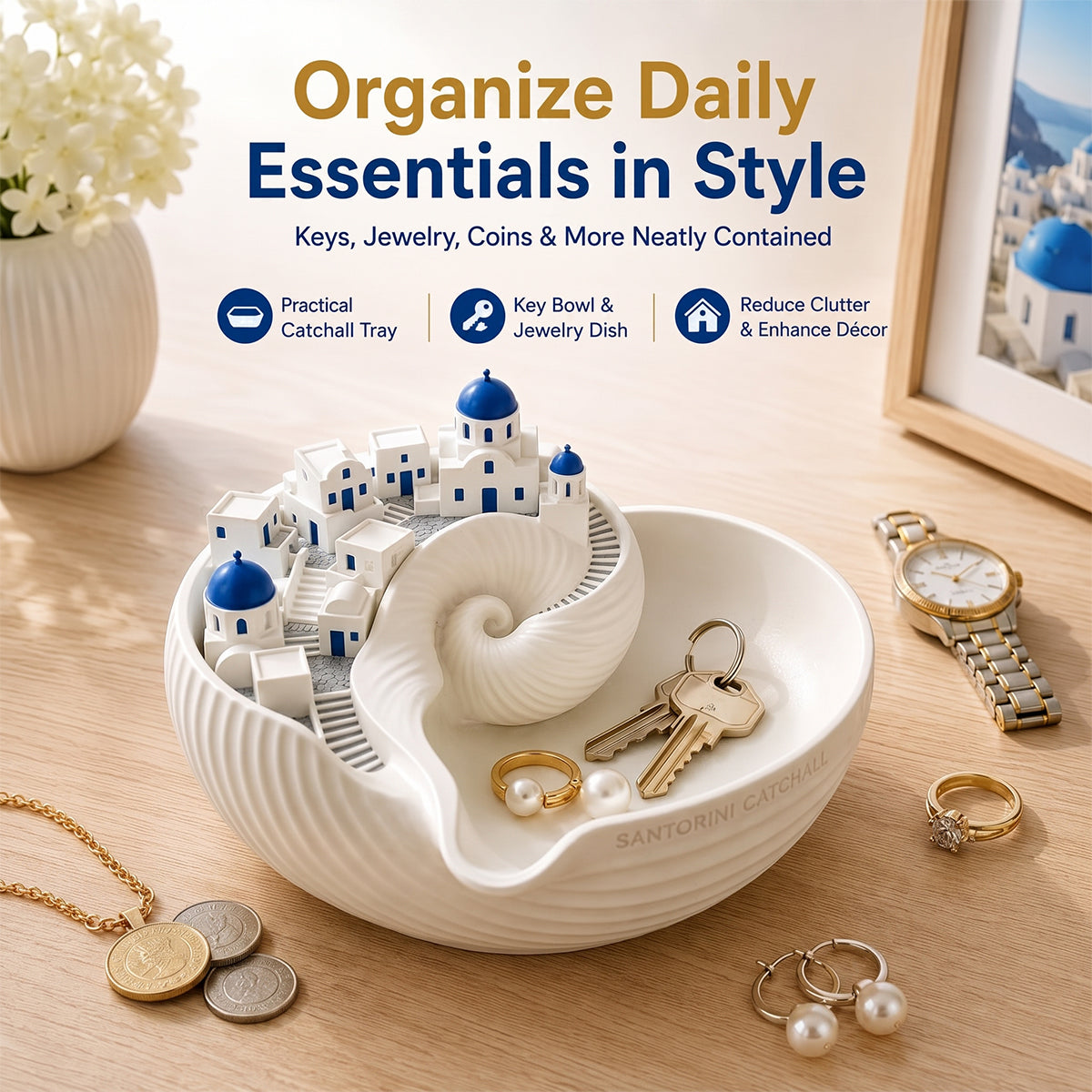 🌊Last Day 50% OFF - Santorini Catchall Bowl