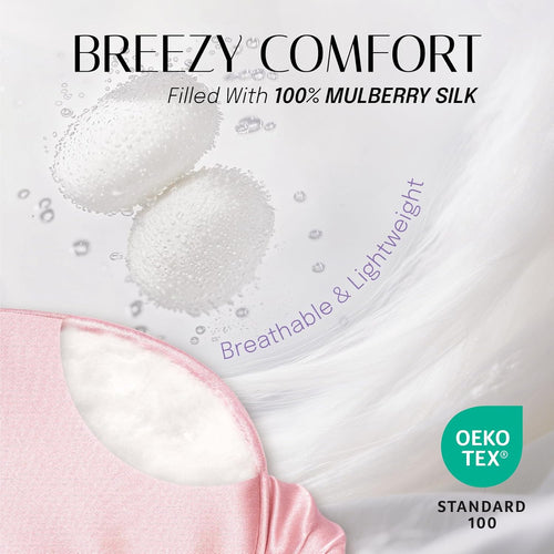 100% Mulberry Silk Eye Mask for Sleeping-2PCS
