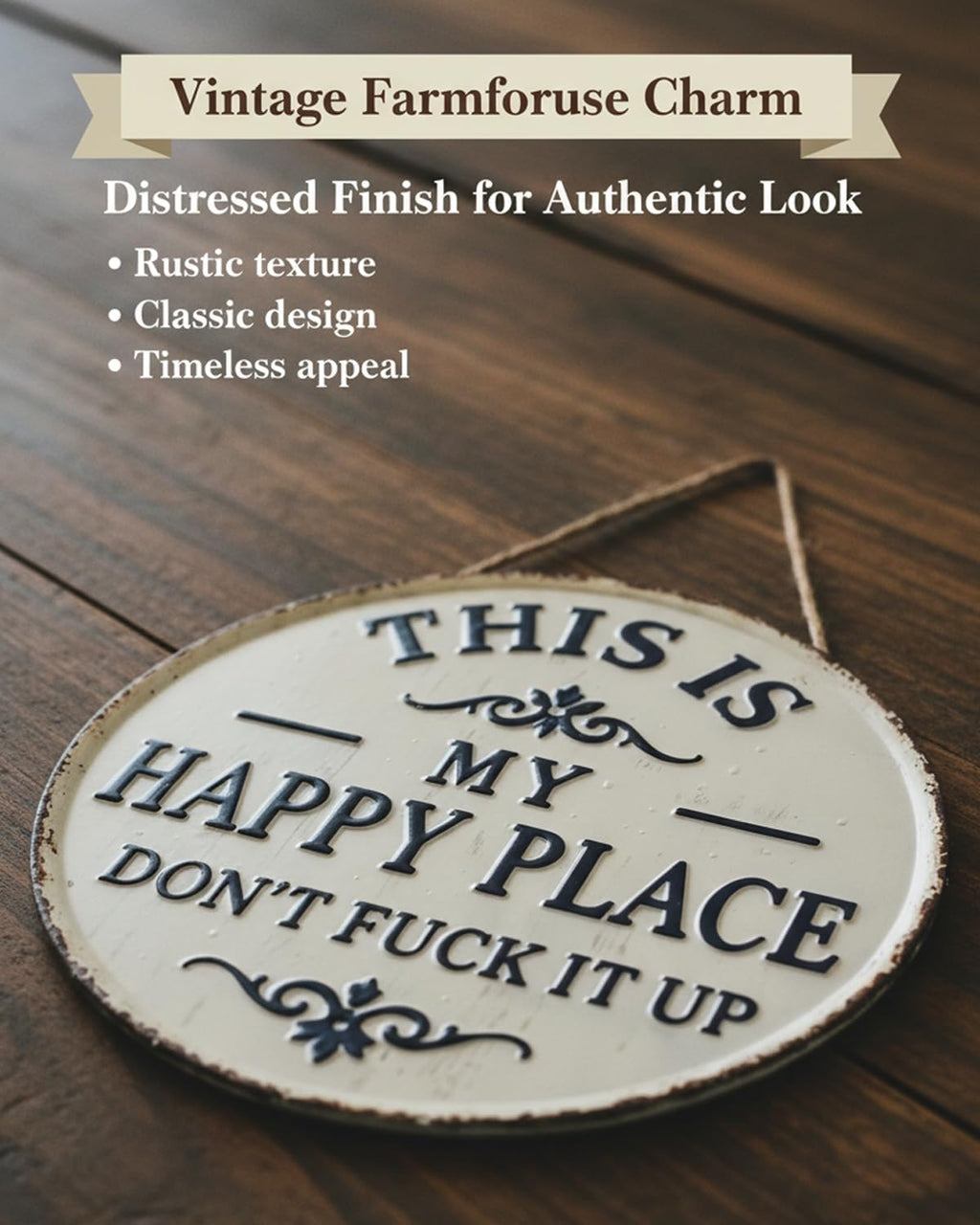 Funny Garden Metal Sign