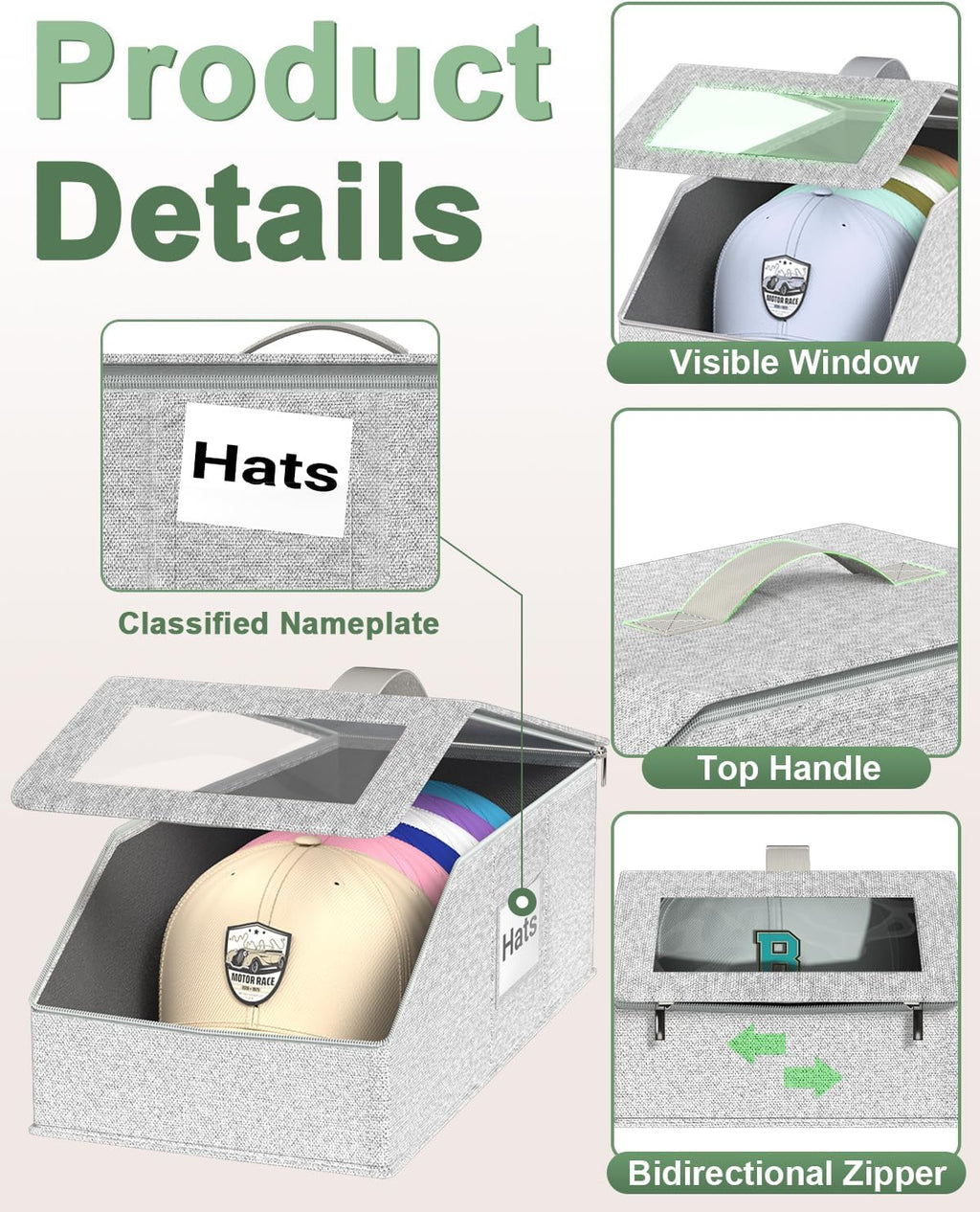 Hat Organzier for Baseball Caps
