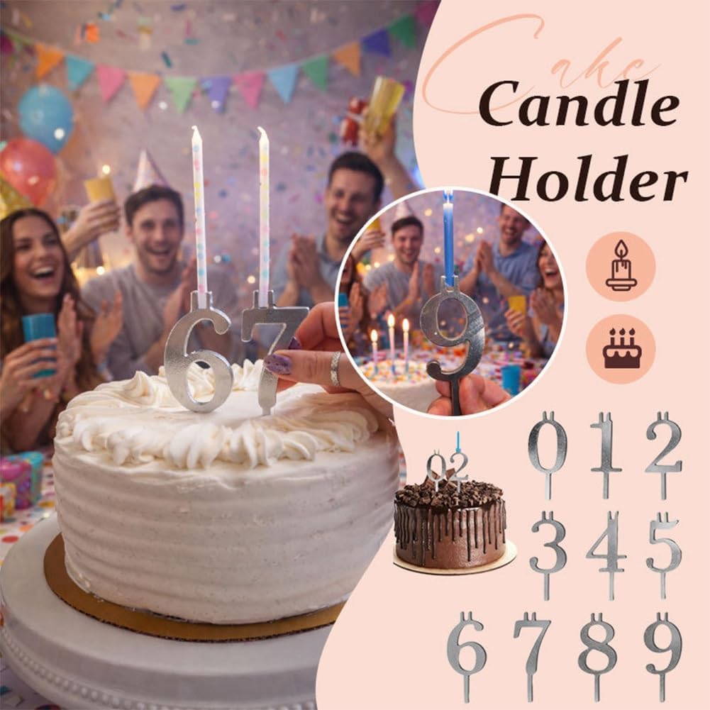 Reusable Number Candle Holder Set-(2SETS)