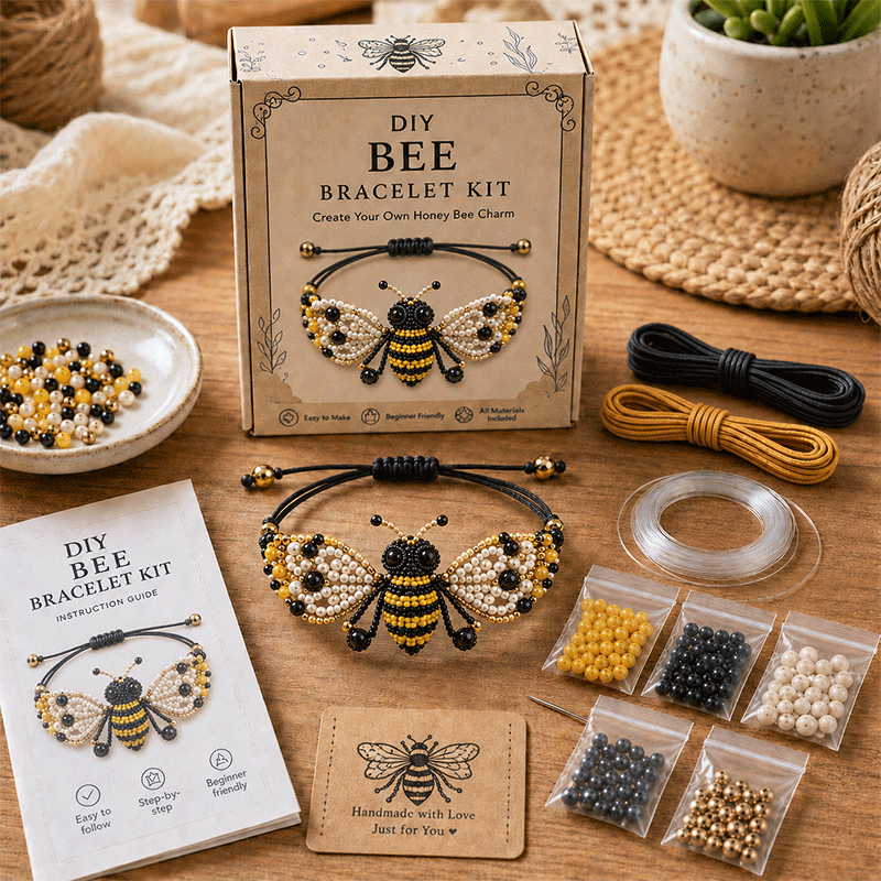 🐙 DIY Beaded Bracelet Making Kit