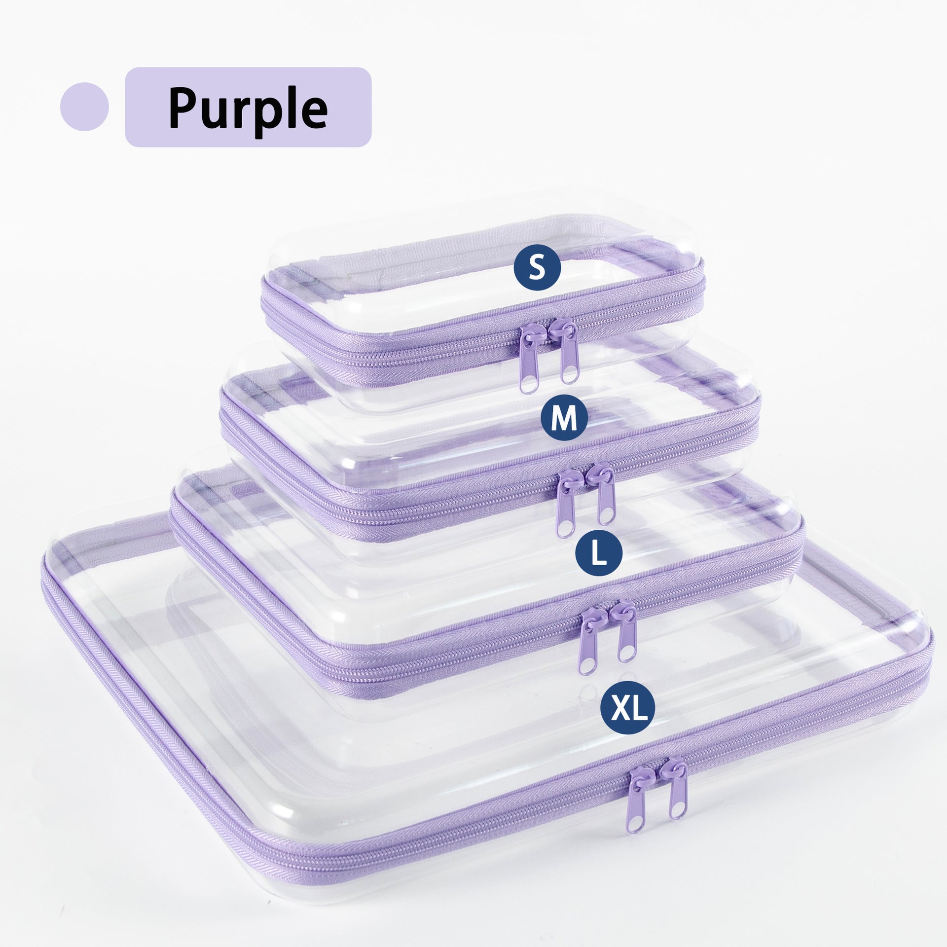 Clear Hard Shell Zipper Case