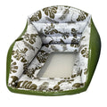 Square Leaf Print Inflatable Water Lounge Float