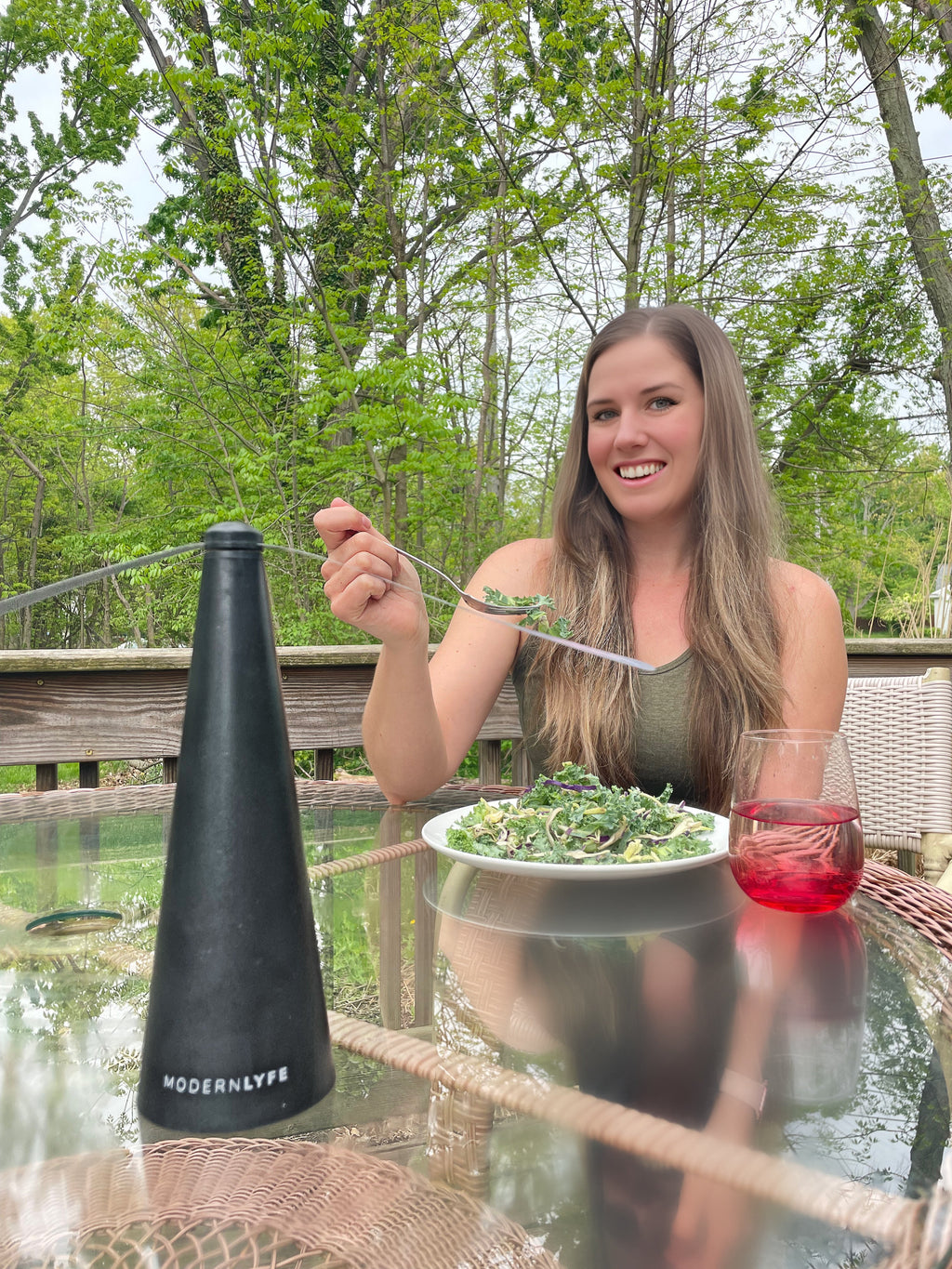 Portable Fly Fan for Outdoor Dining